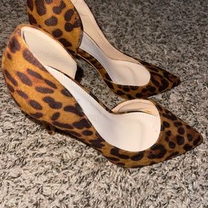 Catherine malandrino leopard print heels